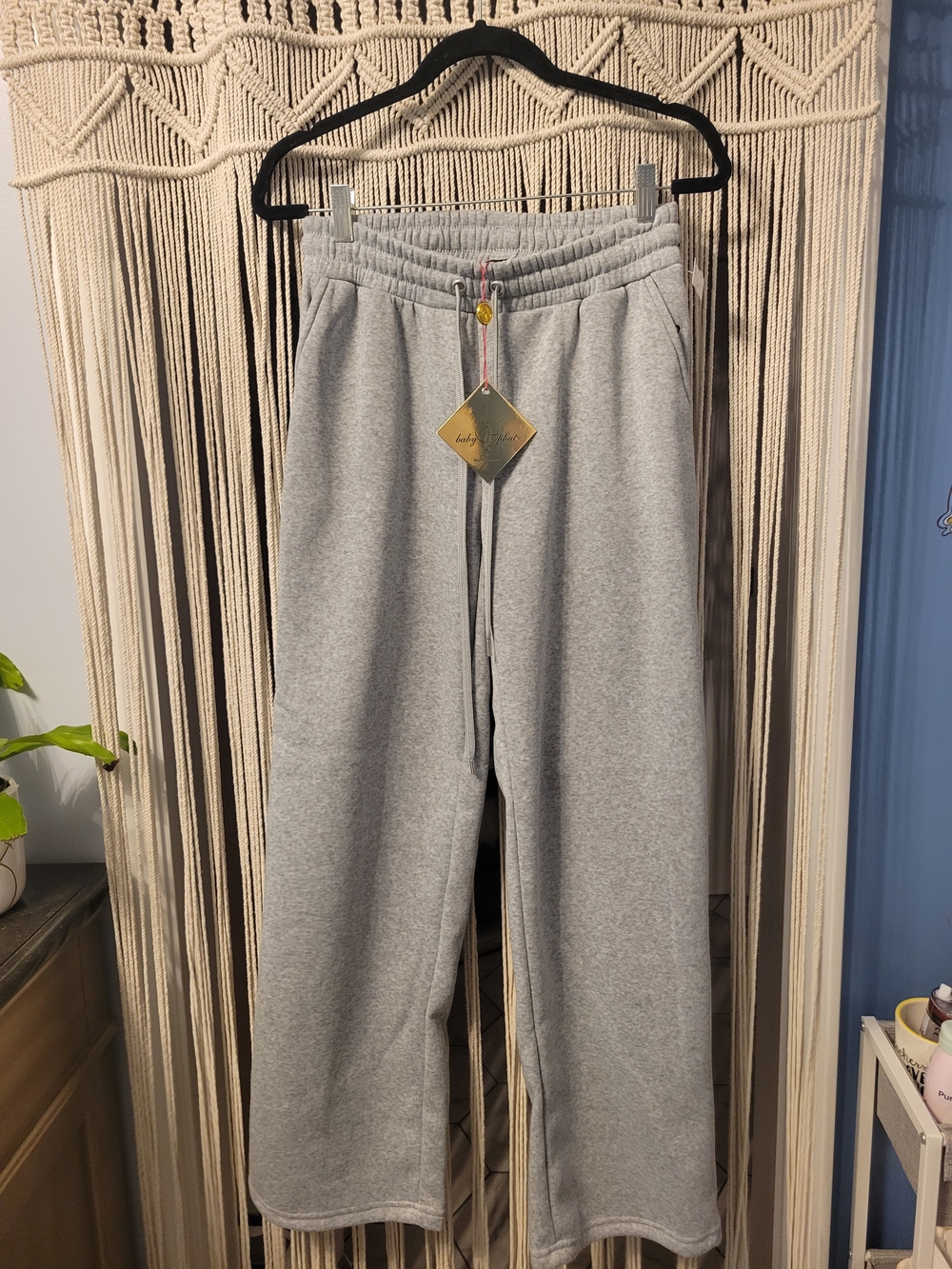 Baby Phat Gray Wide-Leg Jogger Pants